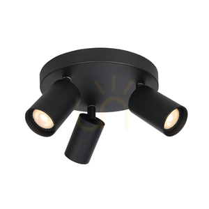 Spotlights Italux Nesto svart GU10 3-ljus 22 cm SPL-23436-3R-BK 1 Spotlights Italux Nesto svart GU10 3-ljus 22 cm SPL-23436-3R-BK small 1