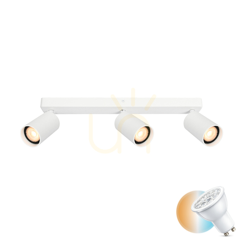 Kontrollera Spotlight Italux Nesto vit 3-arm GU10 SPL-23436-3-WH