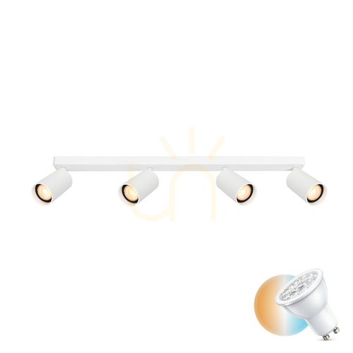 Kontrollera Spotlight Italux Nesto Vit 4xGU10 LED SPL-23436-4-WH