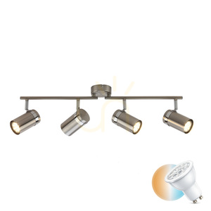Italux Palmoni takspotlight 4×GU10, satinerad nickel och krom, 72 cm SPL-2024-4 small 0