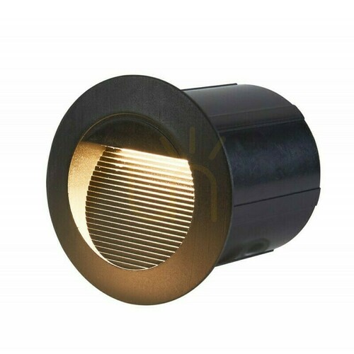 Kontrollera Infälld utomhuslampa Piani svart LED 3W 4000K IP65 Italux ONFL-1253-4K