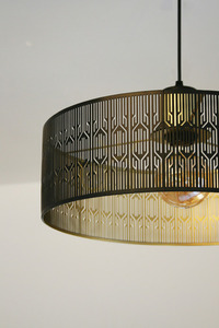 LASER Pendellampa ¶r. 30cm, Aviano svart textilkabel small 1
