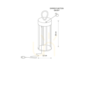 Portabel utomhuslampa Nowodvorski NALA LED 11536 svart 4 W IP54 small 8