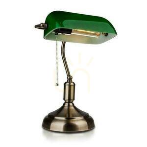 V-TAC Banker's Lamp E27 Old Gold Green Shade VT-7151-GR 5 års garanti small 0