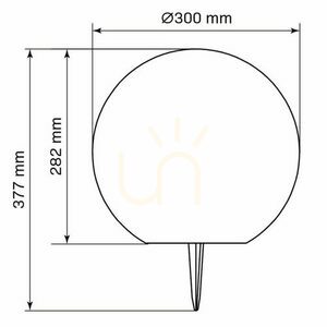 Solar trädgårdsboll 20 cm RGBW med fjärrkontroll small 1