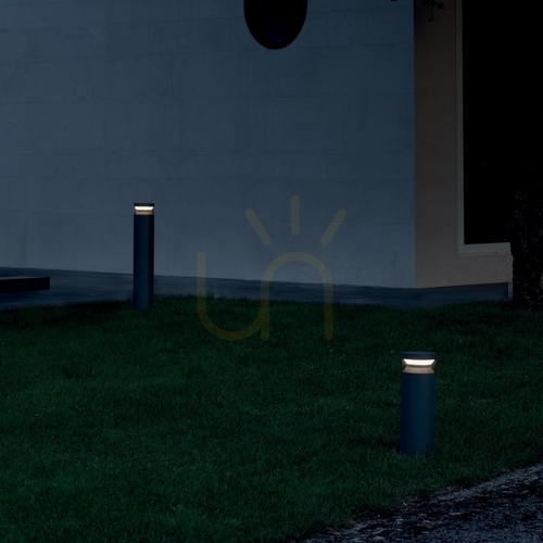 Kontrollera Utomhuslampa stående Ideallux Boeing antracit 40 cm LED 14W 327242