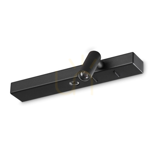 Kontrollera Vägglampa Ideallux BONNE NUIT svart LED 22 cm 336817