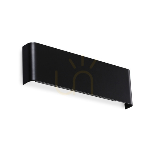 Kontrollera Vägglampa Ideallux Delta 336510 svart LED 30 cm 3000K