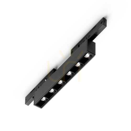 Kontrollera Spårljus Ideallux Deva 332758 svart LED 5W 3000K aluminium