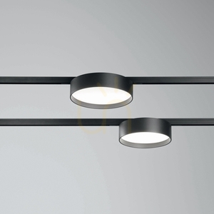 Spårljus Ideallux DEVA DISC svart LED 10W 3000K 332864 small 1