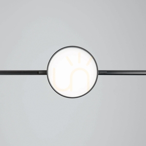 Spårljus Ideallux DEVA DISC svart LED 10W 3000K 332864 small 4