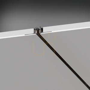 Infälld belysningsprofil Ideallux DEVA 332499 svart aluminium 100 cm small 3