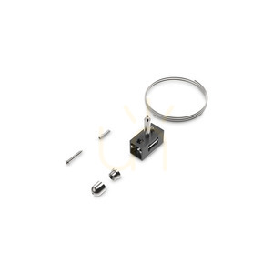 Upphängningskabelkit Ideallux EGO svart 2 m aluminium 322490 0 Upphängningskabelkit Ideallux EGO svart 2 m aluminium 322490 small 0