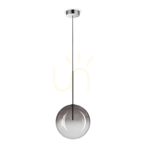 Kontrollera Taklampa Ideallux Equinoxe 345376 rökfärgat glas Ø25 cm