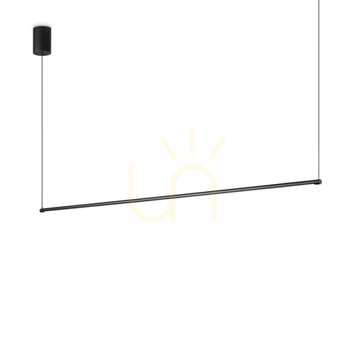 Kontrollera Pendellampa Ideallux Essence svart LED 19W 4000K 115 cm 341040