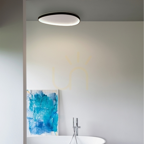 Kontrollera Plafond Ideallux Gemini mässing LED 42,5 cm 24W 2700K 341453