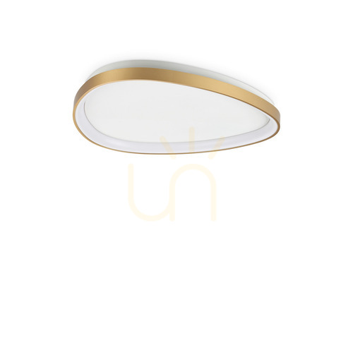Kontrollera Plafond Ideallux Gemini mässing LED 61 cm 2700K 341484