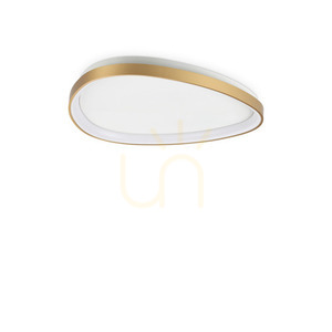 Plafond Ideallux Gemini mässing LED 61 cm 2700K 341484 small 0