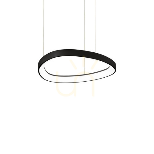 Kontrollera Taklampa Ideallux Gemini svart LED 42,5 cm 341538