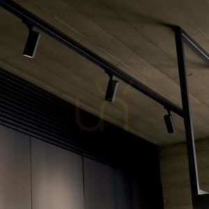 Belysningsskena Ideallux LINK 1-fas svart 100 cm aluminium 337371 small 3