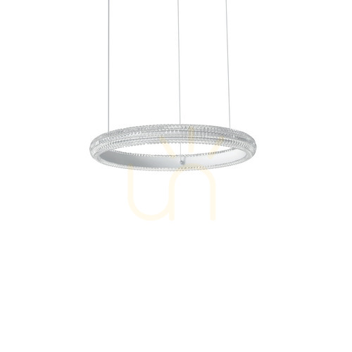 Kontrollera Pendellampa Ideallux Miracle vit LED 25W Ø40 cm 325804