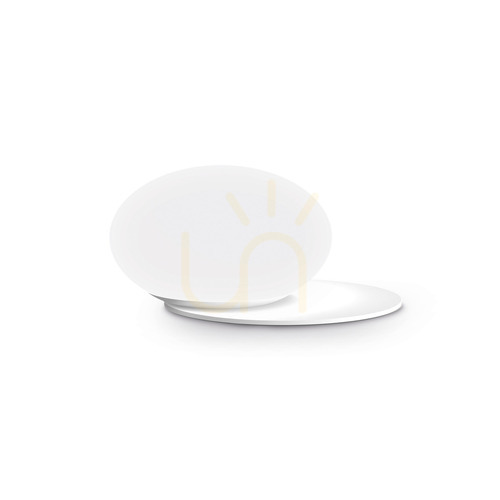 Kontrollera Bordslampa Ideallux NINFEA 318325 vit glas/metall 20 cm