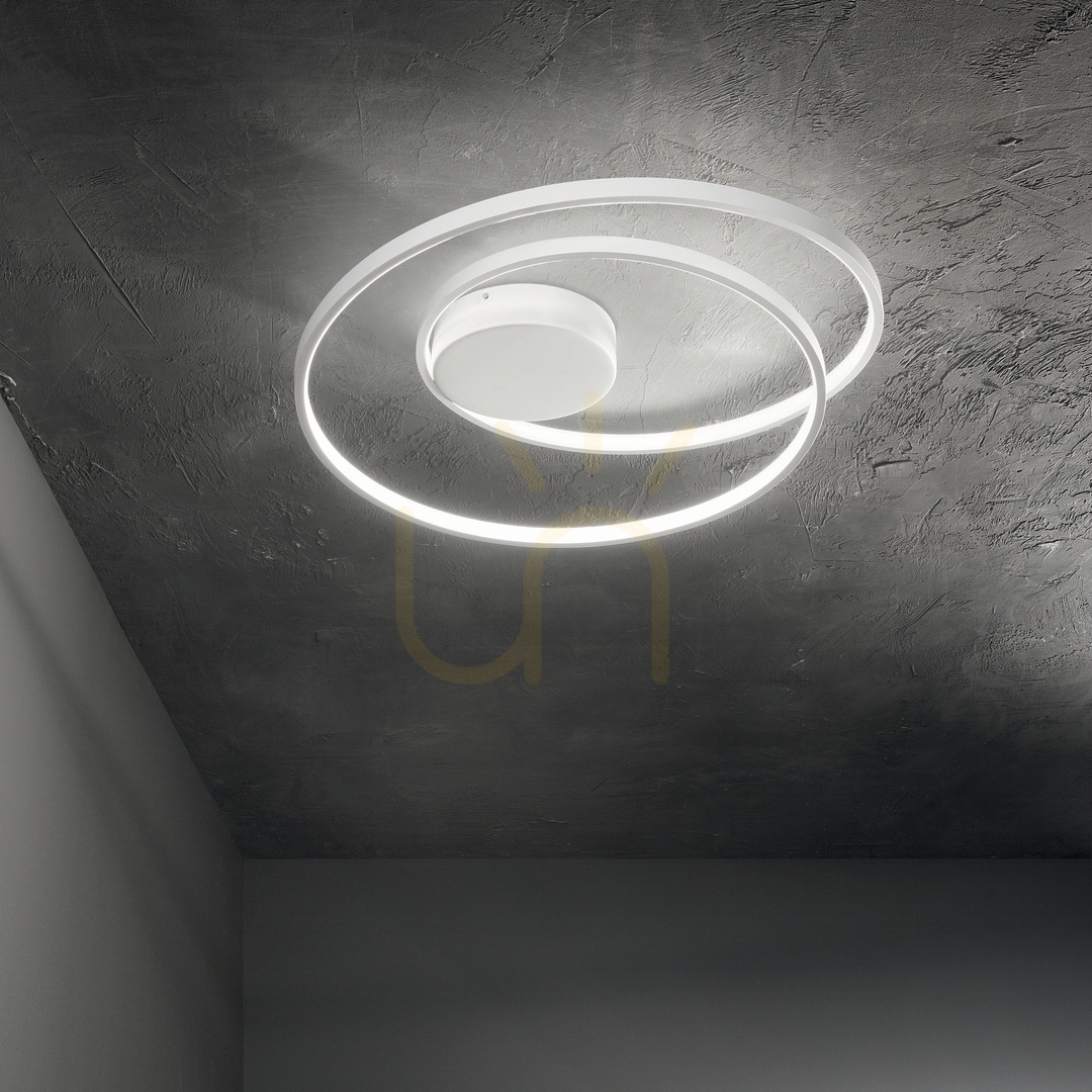 Utsikt Plafond Ideallux OZ 342320 svart 60 cm LED 4000K Plafond Ideallux OZ 342320 svart 60 cm LED 4000K