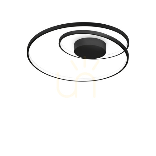 Kontrollera Plafond Ideallux OZ 342320 svart 60 cm LED 4000K