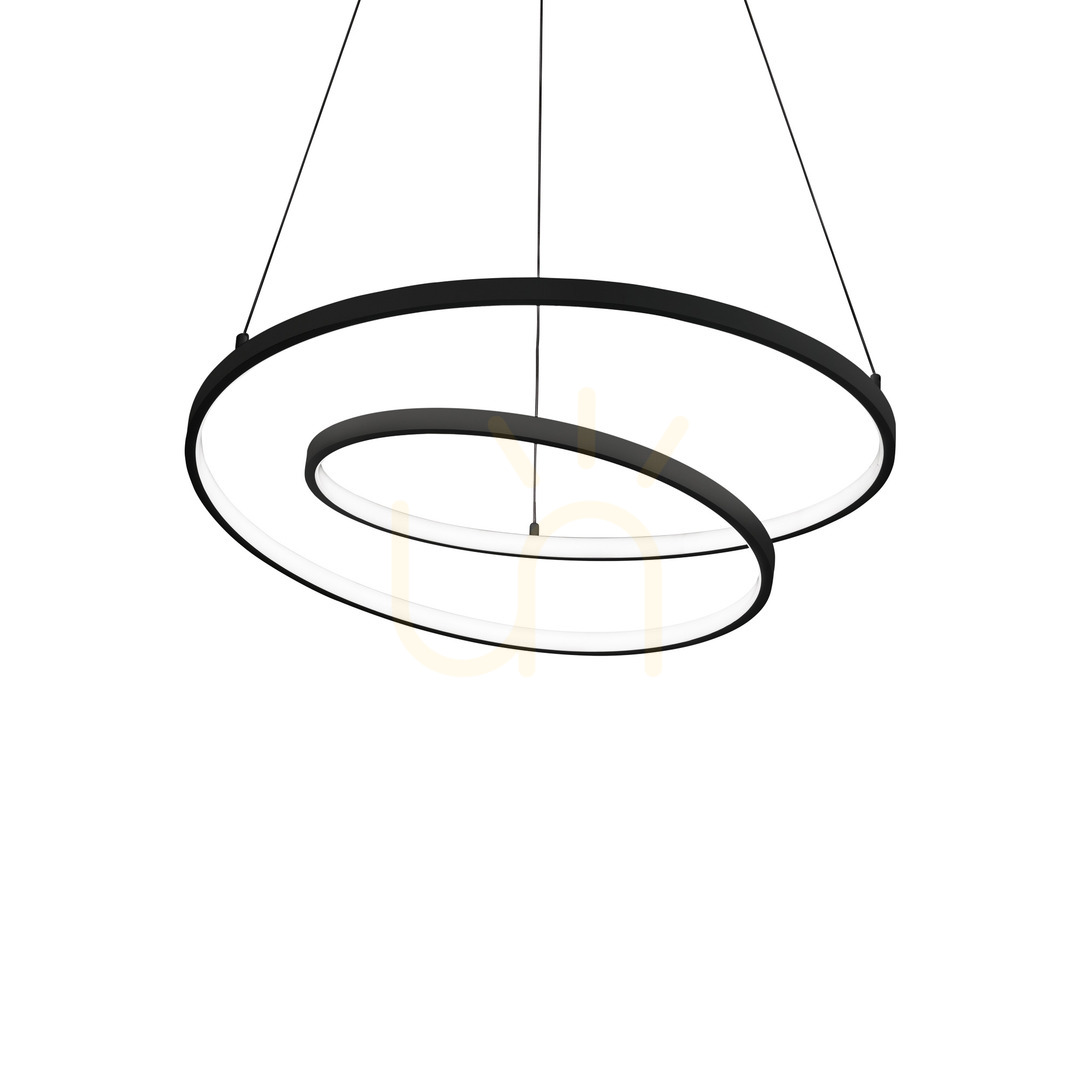 Kontrollera Pendellampa Ideallux OZ 342351 svart LED 60 cm 2700K Pendellampa Ideallux OZ 342351 svart LED 60 cm 2700K