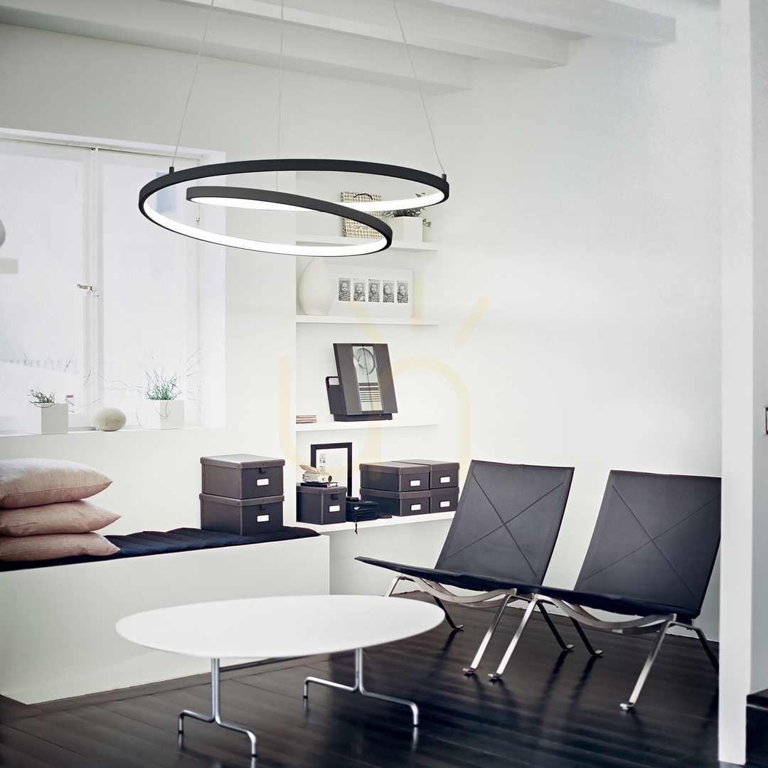 Utsikt Taklampa Ideallux OZ 342436 LED 80 cm vit 4000K pendellampa Taklampa Ideallux OZ 342436 LED 80 cm vit 4000K pendellampa