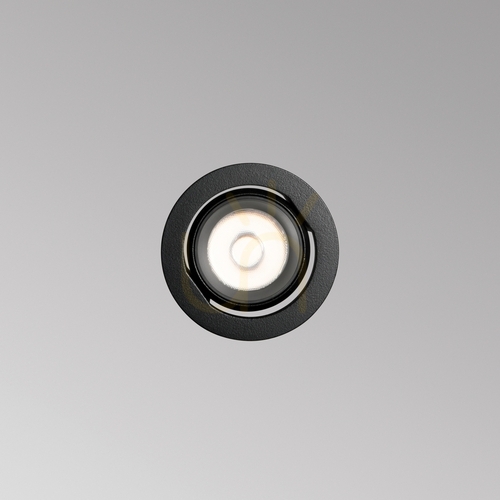 Kontrollera Infälld takarmatur Ideallux QUARK svart justerbar LED 12W 3000K 323008