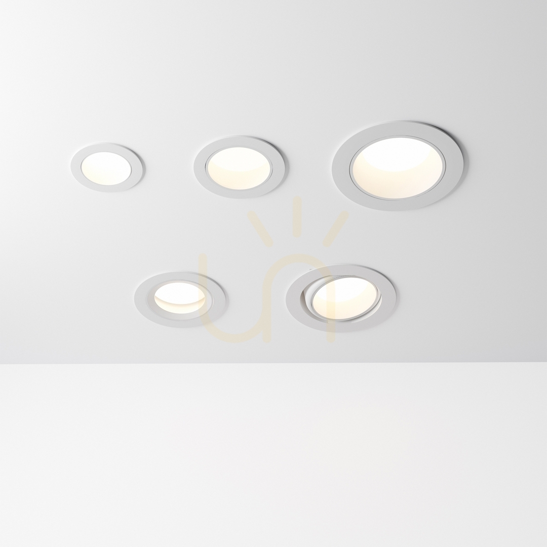Utsikt Infälld takarmatur Ideallux QUARK 327471 LED 2,8W 3000K vit Infälld takarmatur Ideallux QUARK 327471 LED 2,8W 3000K vit