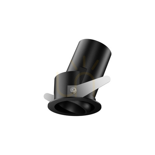 Kontrollera Infälld takarmatur Ideallux QUARK svart justerbar LED 9W 3000K 322971