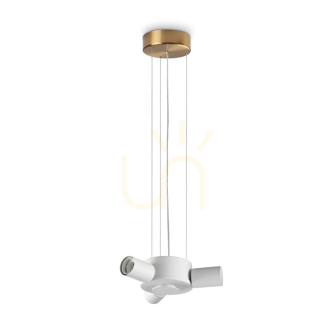 Kontrollera Golvlampa Ideallux SET UP 348223 mässing 3xE27 227 cm Golvlampa Ideallux SET UP 348223 mässing 3xE27 227 cm