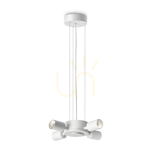 Kontrollera Golvlampa Ideallux SET UP 348230 vit 4xE27 230 cm