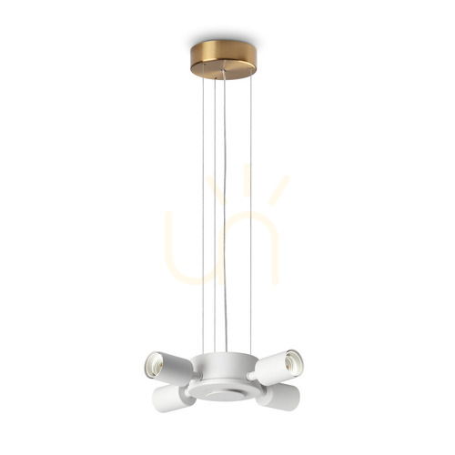 Kontrollera Taklampa Ideallux SET UP 348261 mässing 4xE27 230 cm