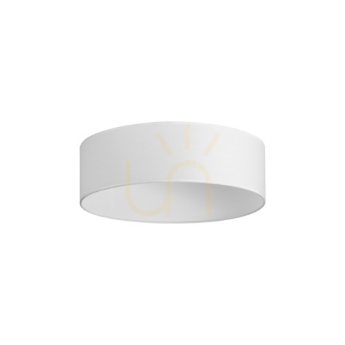 Kontrollera Lampskärm Ideallux SET UP Slim vit tyg Ø45 cm H14 345987