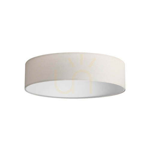 Kontrollera Lampskärm Ideallux SET UP Slim beige tyg Ø70 cm H18 cm 346014