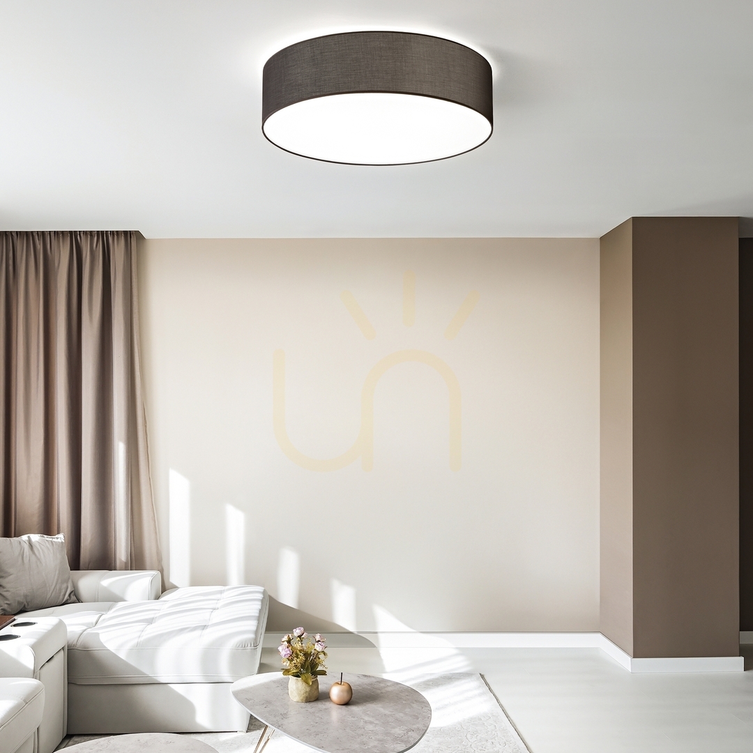Förhandsvisning Lampskärm Ideallux SET UP Slim beige tyg Ø90 cm H18 346052 Lampskärm Ideallux SET UP Slim beige tyg Ø90 cm H18 346052