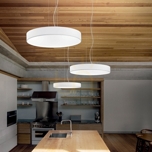 Kontrollera Lampskärm Ideallux SET UP Ultra Slim tortora tyg Ø70 cm 346168