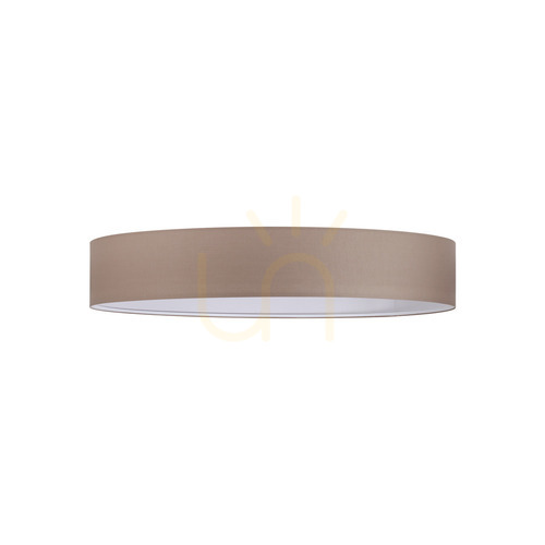 Kontrollera Lampskärm Ideallux SET UP Ultra Slim tortora tyg Ø70 cm 346168