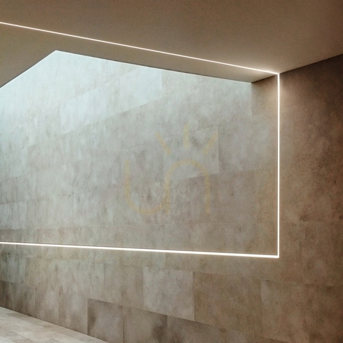 Kontrollera Inbyggnadsprofil Ideallux SLOT Trimless aluminium 200 cm 346274