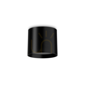 Plafond Ideallux SPIKE 336008 LED svart 10W aluminium 10 cm small 0