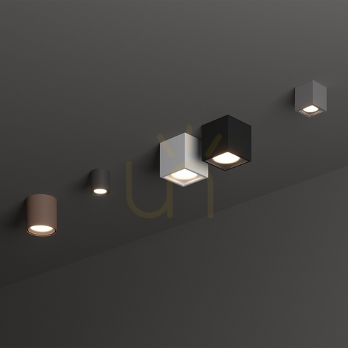 Kontrollera Utomhusplafond Ideallux TECHO 318110 antracit Ø9 cm GU10