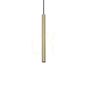 Pendellampa Ideallux Look Ultrathin mässing LED 6 cm 339726 small 0