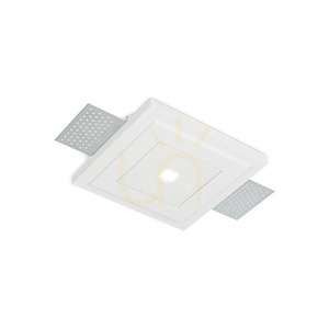 Infälld takarmatur Ideallux Zephyr 331225 vit gips LED 12W Ø13,8 cm small 4
