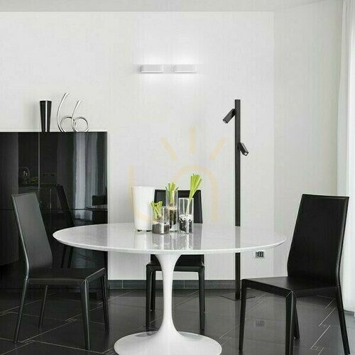 Kontrollera Fado Golvstativlampa Svart 230 V Led 2x3 W 45° 3000 K