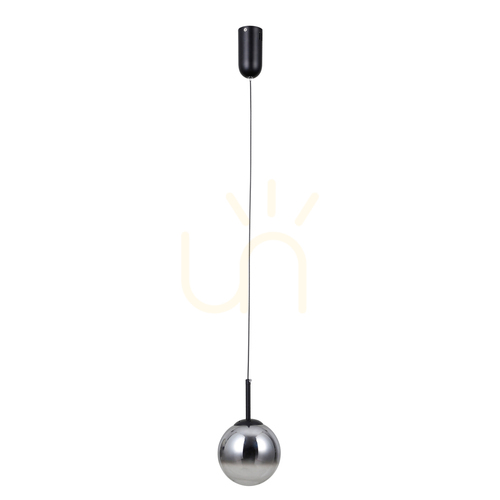 Kontrollera Italux LED Pendellampa Svart Glas 15 cm 3000K PND-34381-1-BK