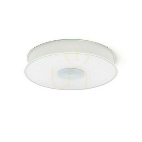 Kontrollera Rendl ASTERI R14549 LED-plafond, satinerat glas och krom, 37 cm, 35 W, 3000 K