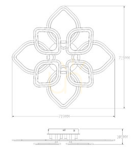 ILLUMIA MS236180R-BK LED-plafond med dimmerfunktion small 1